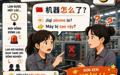 Hội thoại tiếng Trung trong nhà máy