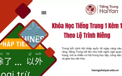 Khóa Học Tiếng Trung 1 Kèm 1 Theo Lộ Trình Riêng