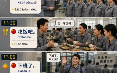 Mẫu báo cáo tiếng Trung công xưởng