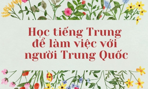 học tiếng Trung để làm việc với người Trung Quốc